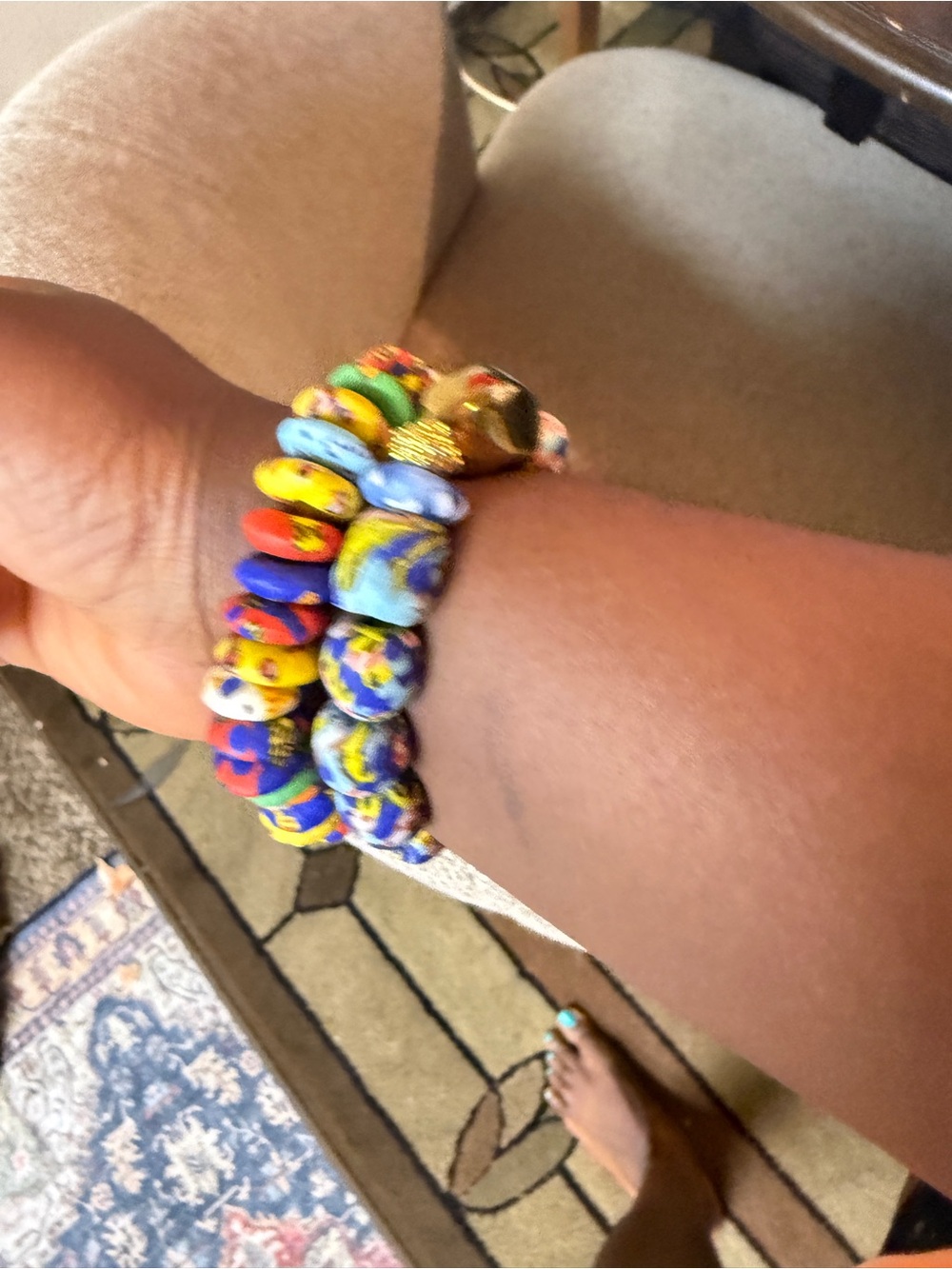 Colorful Bead Stretch Bracelet Set - Multicolor - Picture 2 of 3